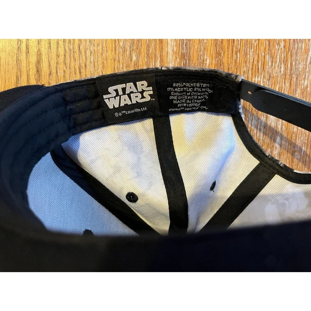 Star Wars Graphic Design Youth SnapBack Hat Black/White